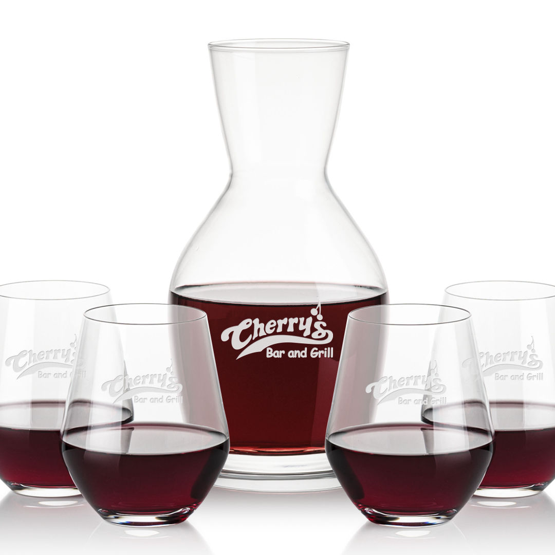Westwood Carafe & Reina Stemless 2