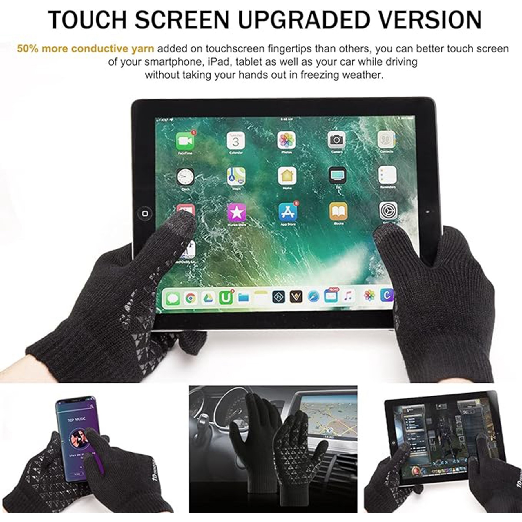 Upgraded Touch Screen Thermal Warm Knit Glove 2