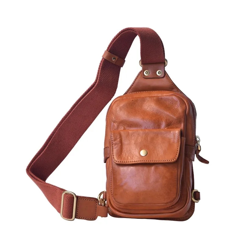 Genuine Leather Chest Bag 6