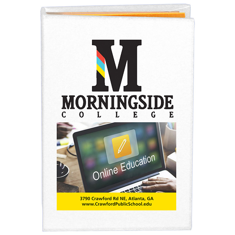 PhotoImage ® Full Color Imprint* Compact Sticky Notes and Flags Notepad Notebook 4