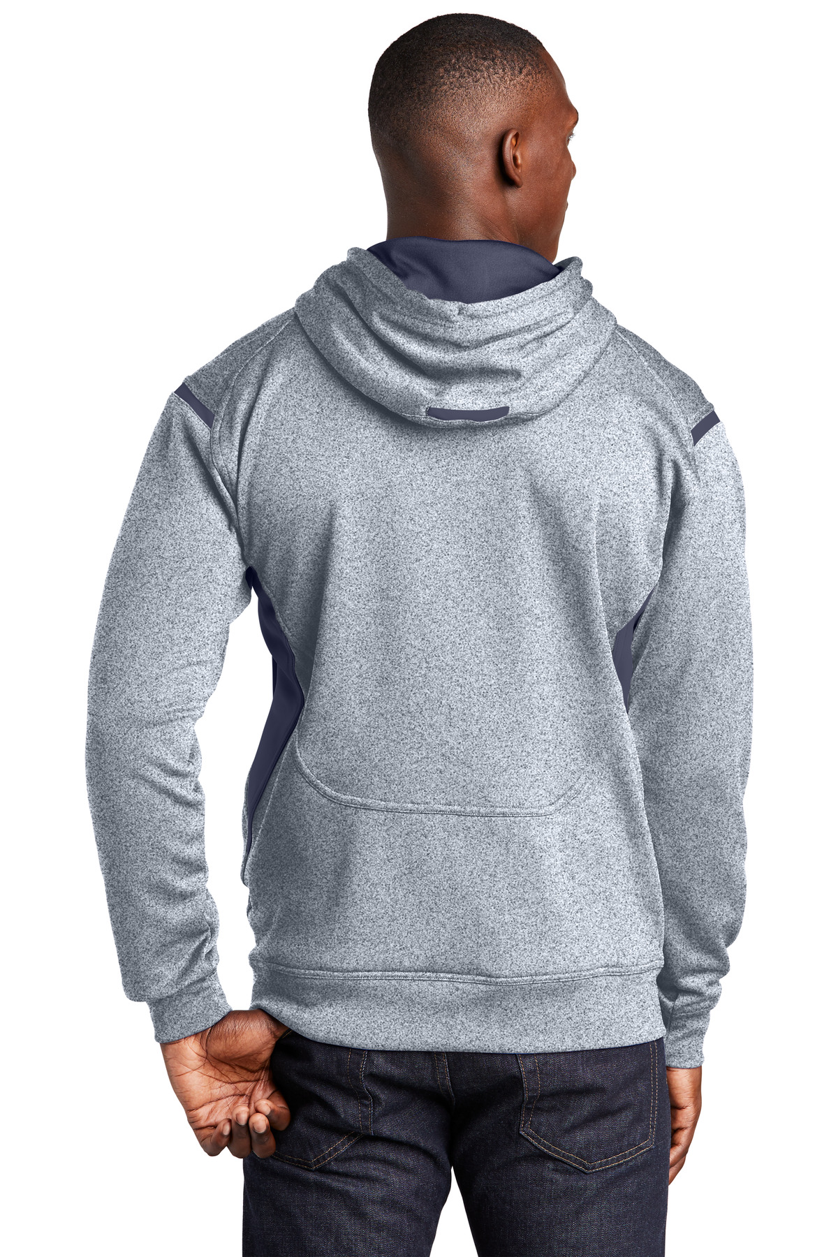 Sport-Tek Tech Fleece Colorblock Hooded Sweatshirt. F246 43