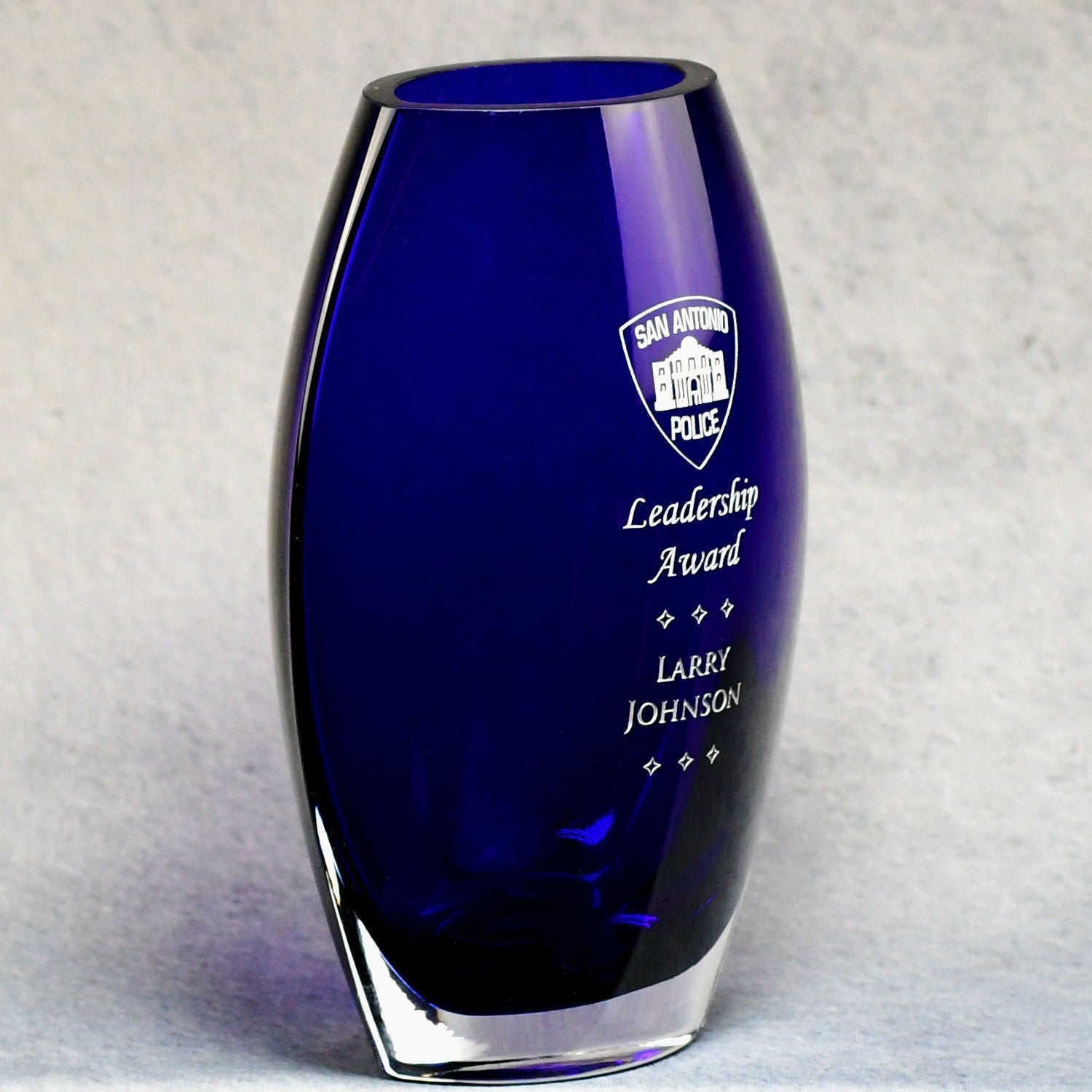Cobalt Crystal Vase 3