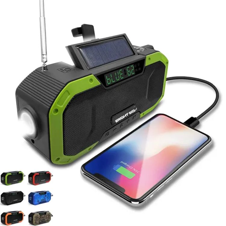 Bluetooth Hand Crank Emergency Radio Solar Power 2