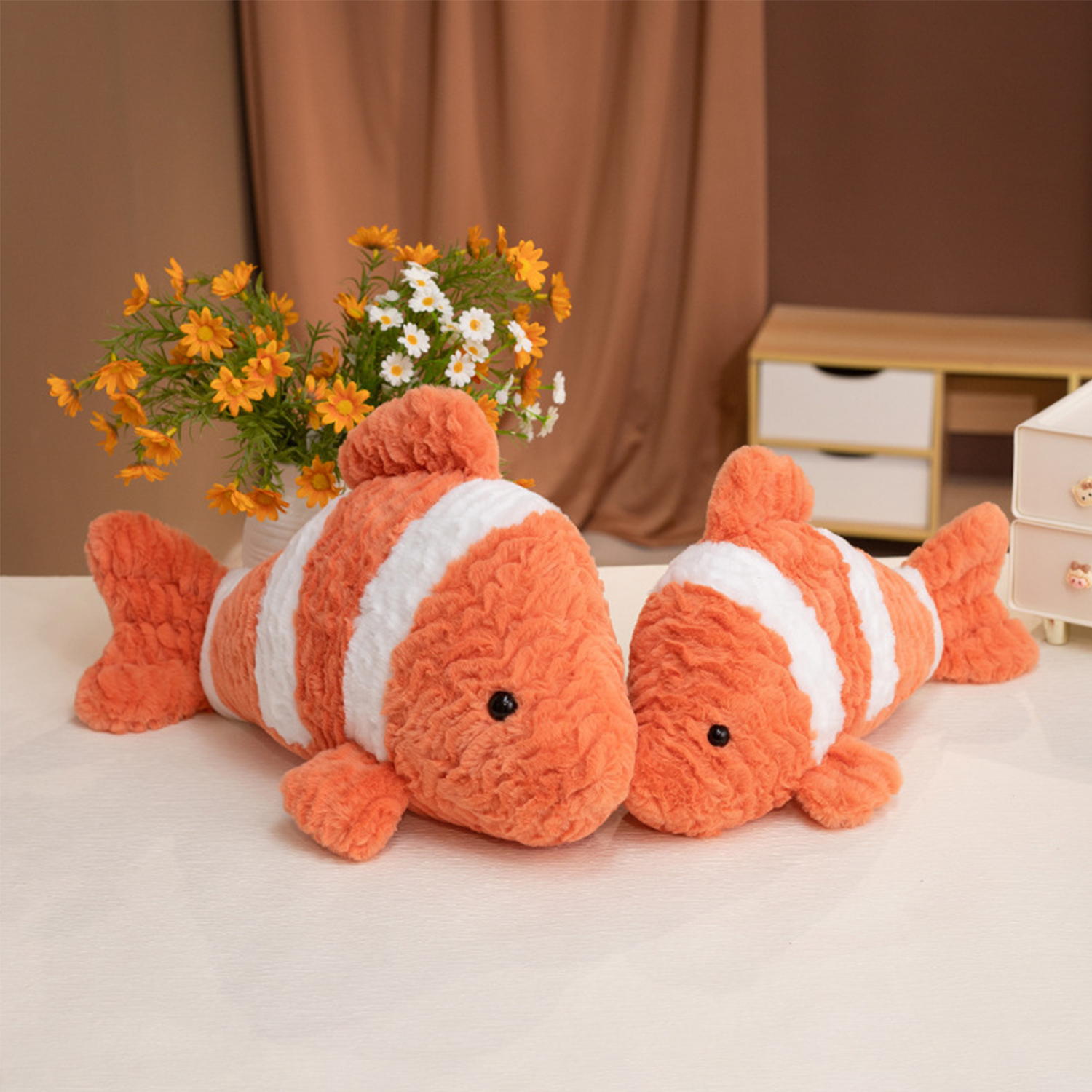 Kids PP Cotton Cute Clown Fish Plush Stuffed Toy 6