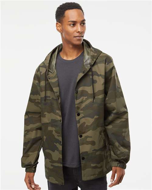 Men's Water-Resistant Hooded Windbreaker - EXP95NB 32