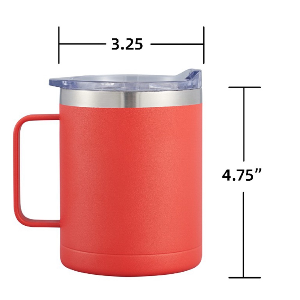 EdgeSip 14oz Vacuum Insulated Camping Mug with Handle 10