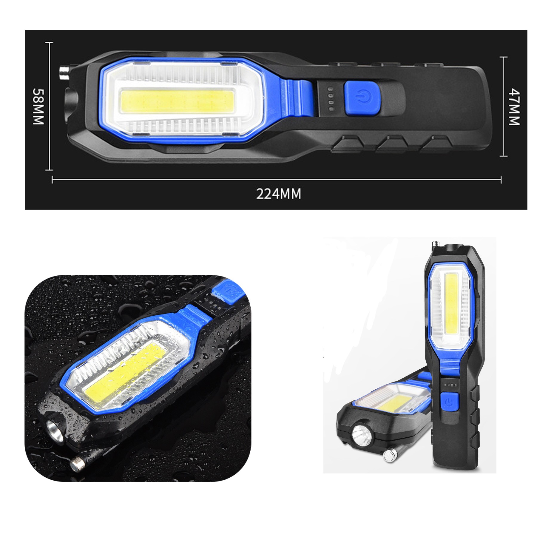 Folding Flashlight Inspection Mechanic Light for Car Repairing 2