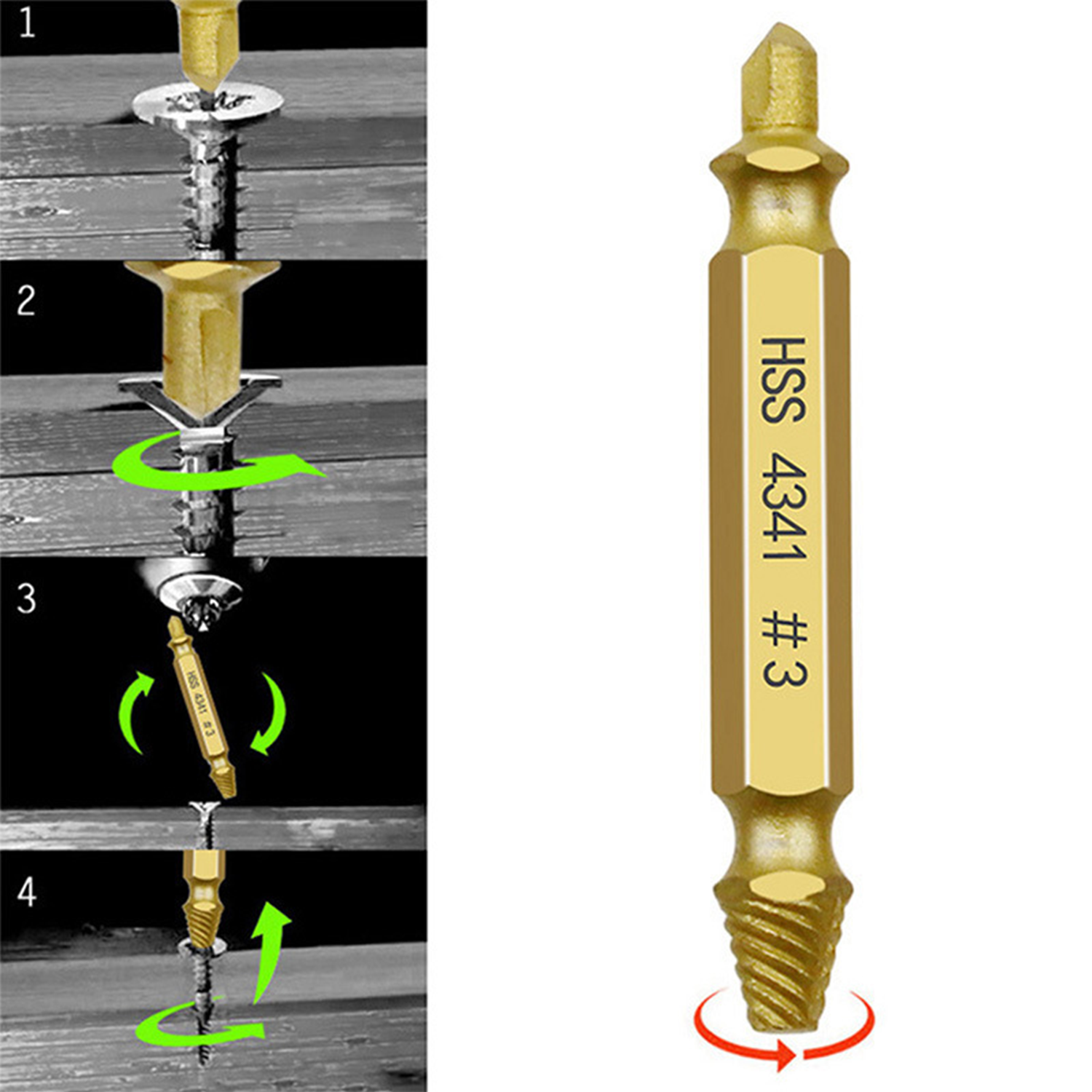 5/6 PCS Double Head Screw Extractor Set 6