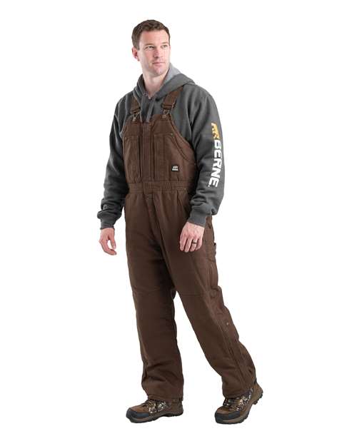 Men's Heartland Insulated Washed Duck Bib Overall - B377 4