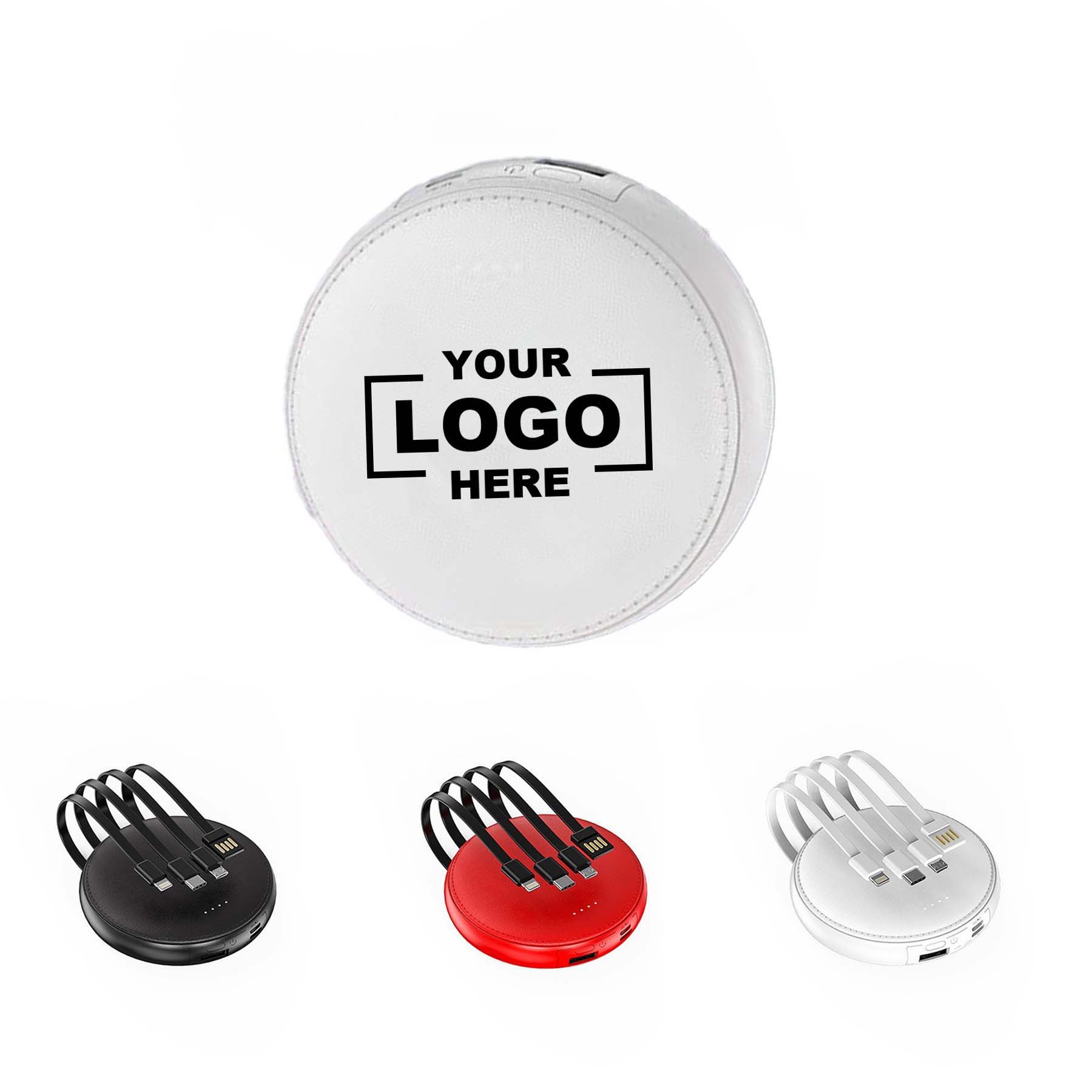10,000mAh Portable Round Power Bank 4