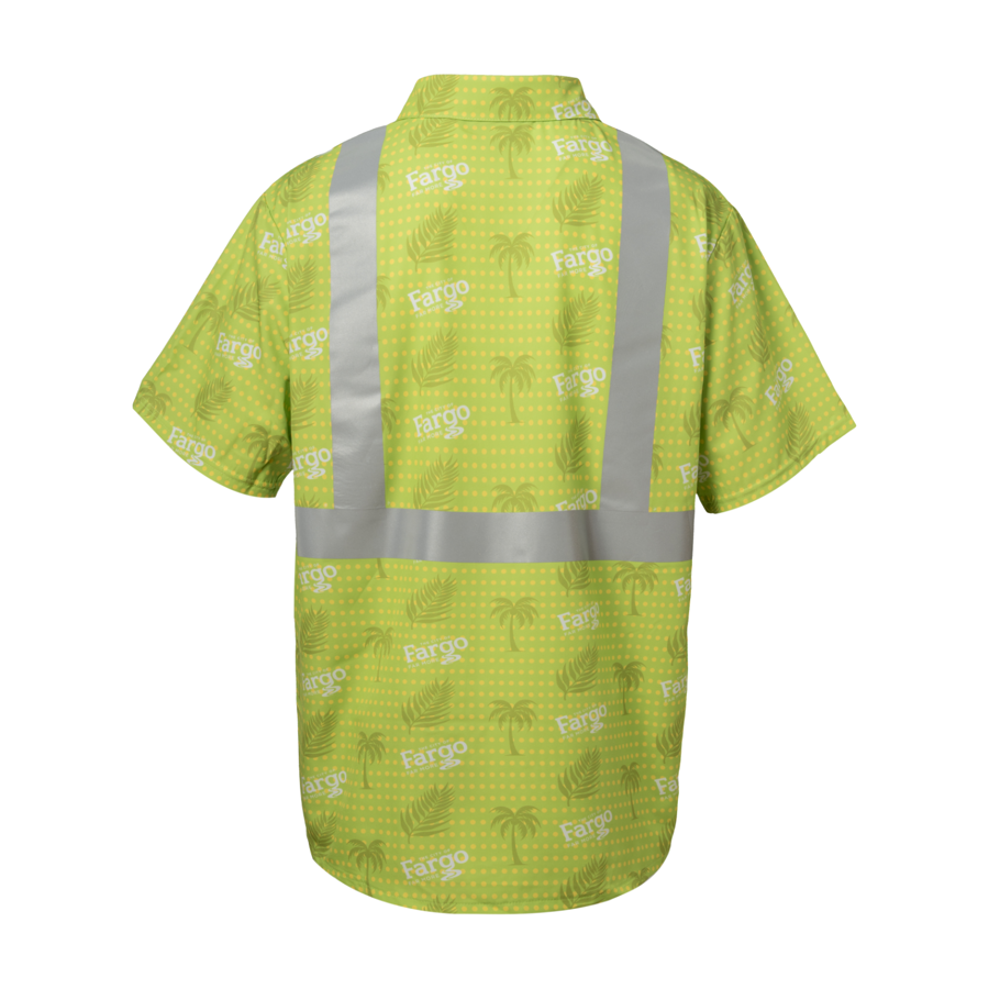 Sublimation Full-Button Poly Shirt w/ Reflective Tape - Men, Women, Kids 9
