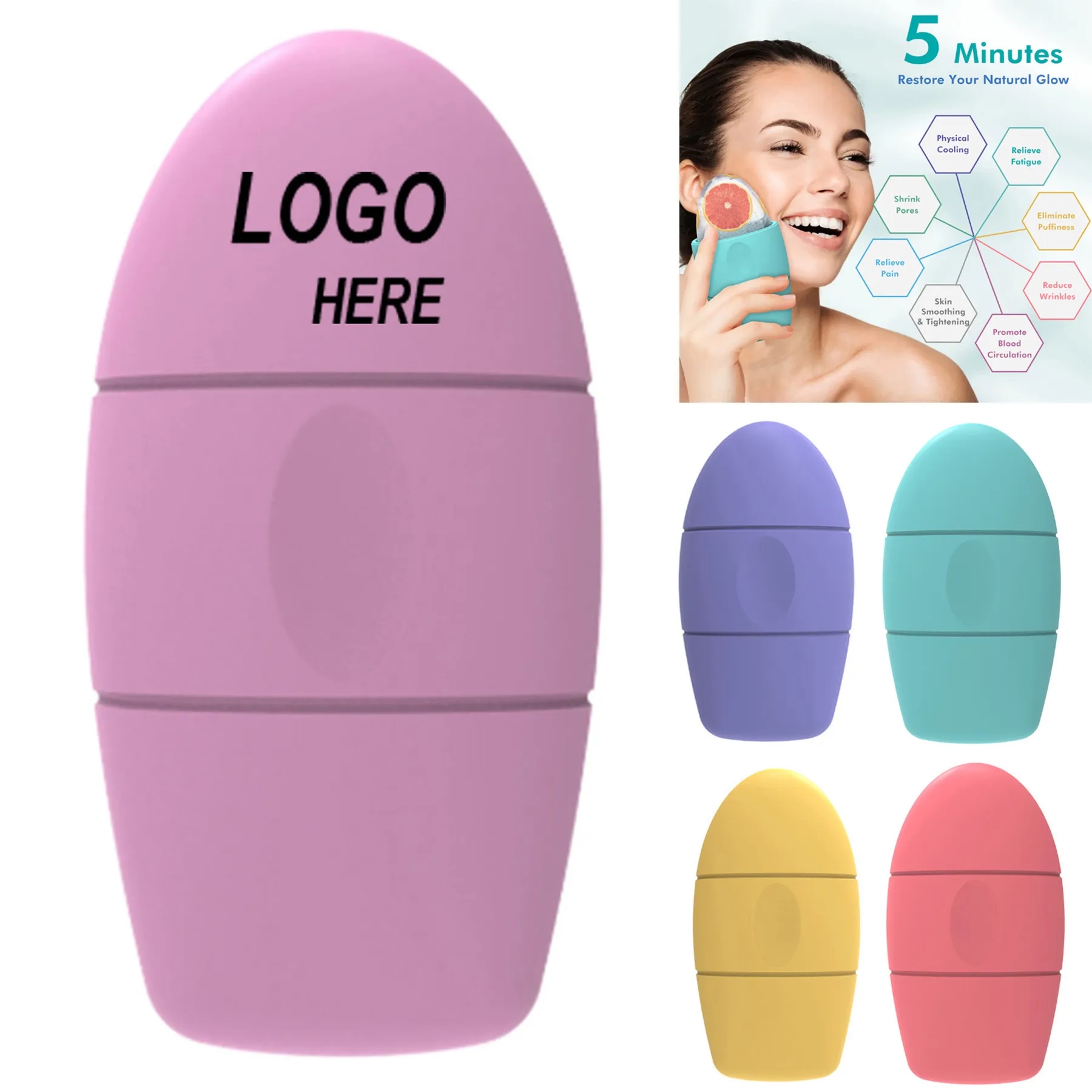 Silicone Facial Ice Roller 9