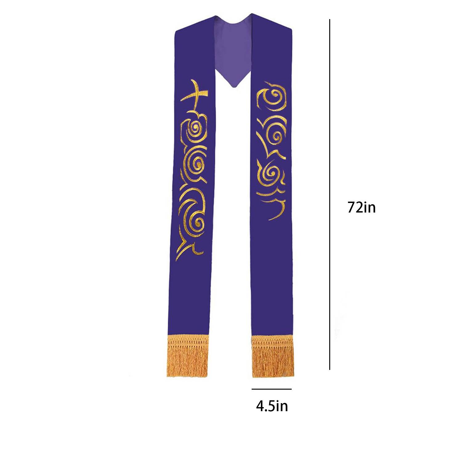 72inch Adult Satin Stole Academic Graduation Sashes 3