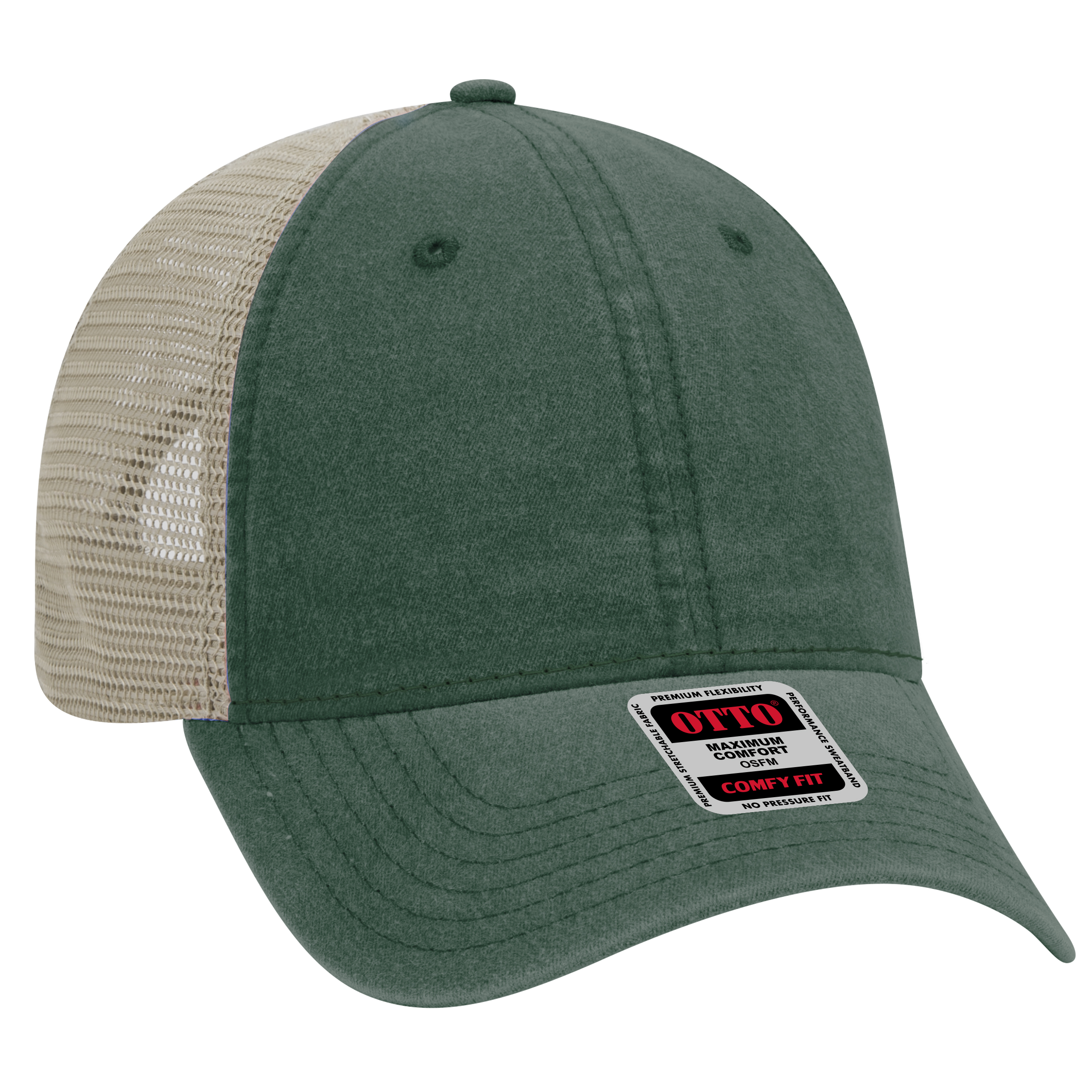 OTTO CAP® OTTO COMFY FIT® 6 Panel Low Profile Mesh Back Trucker Hat 40