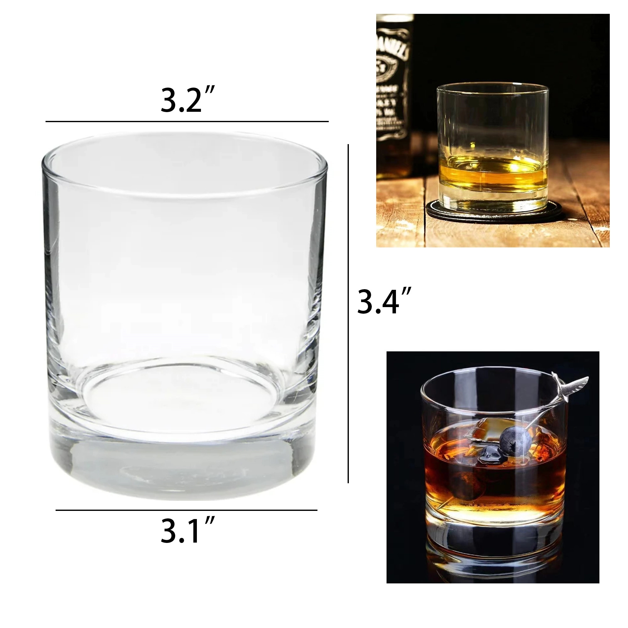 10oz. Printed Fashione Glass Cup 2