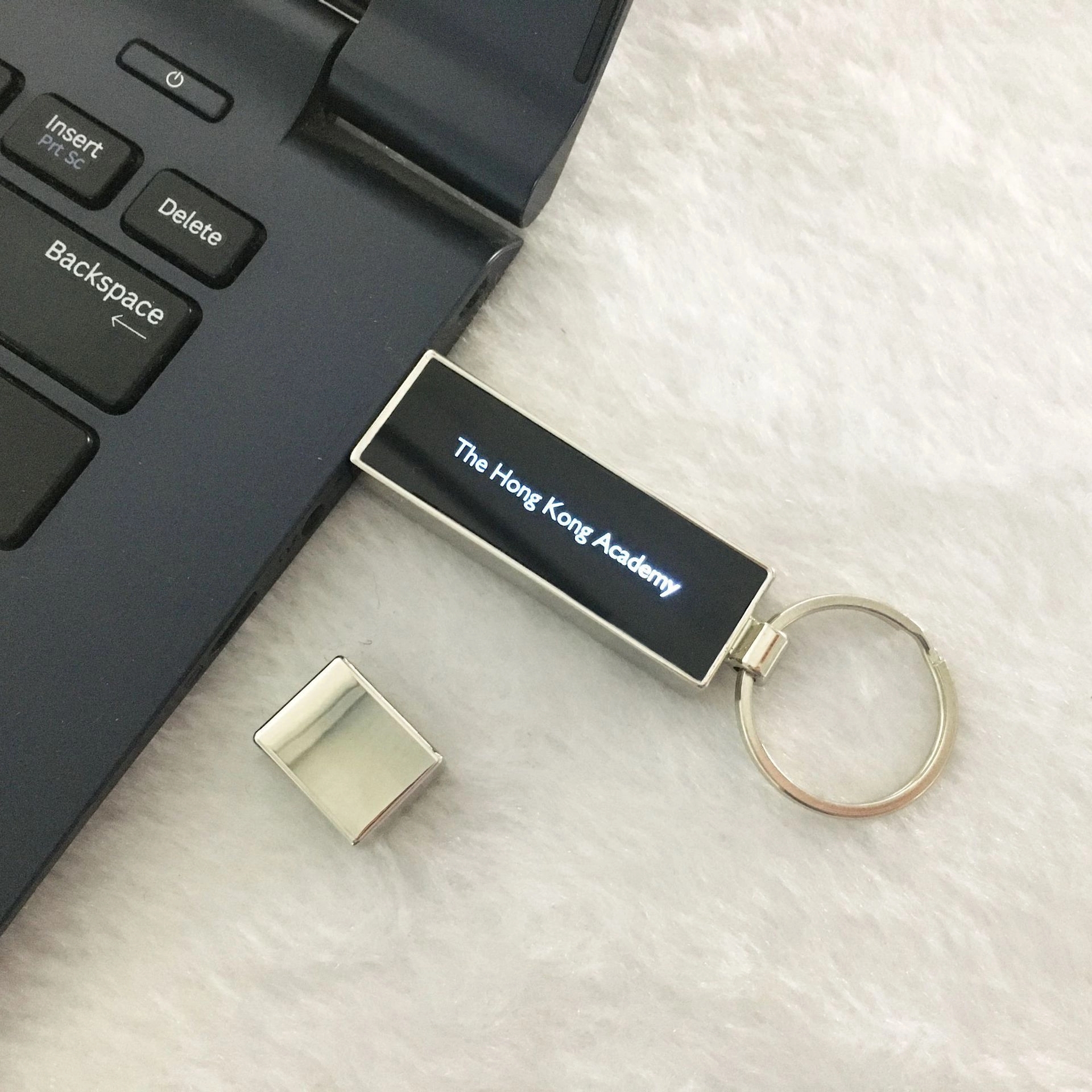 Light Up USB Flash Drive With Metal Key Ring 3