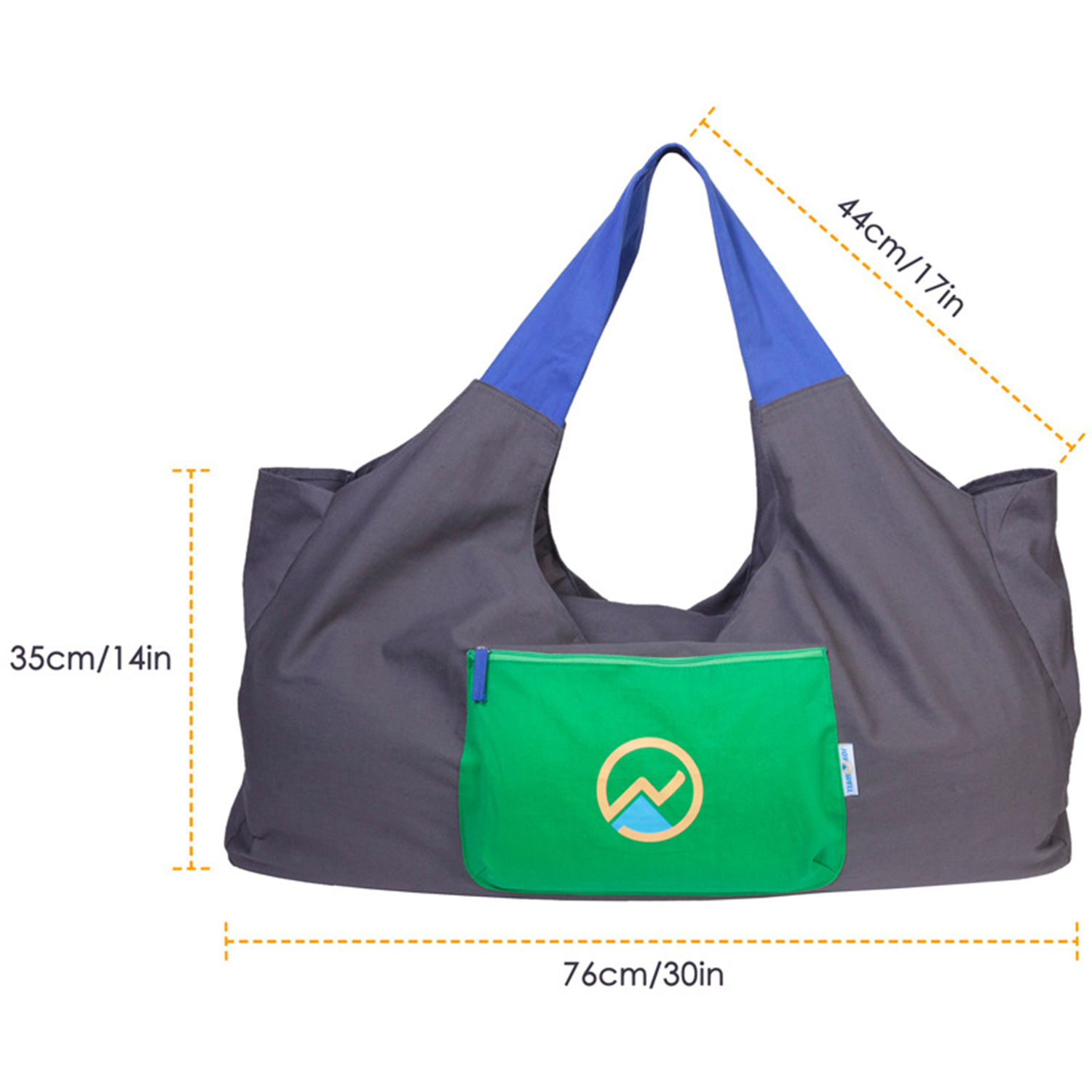Yoga Mat Bag w/ Sewn-in Matt Holder Straps and 4 Pockets 2