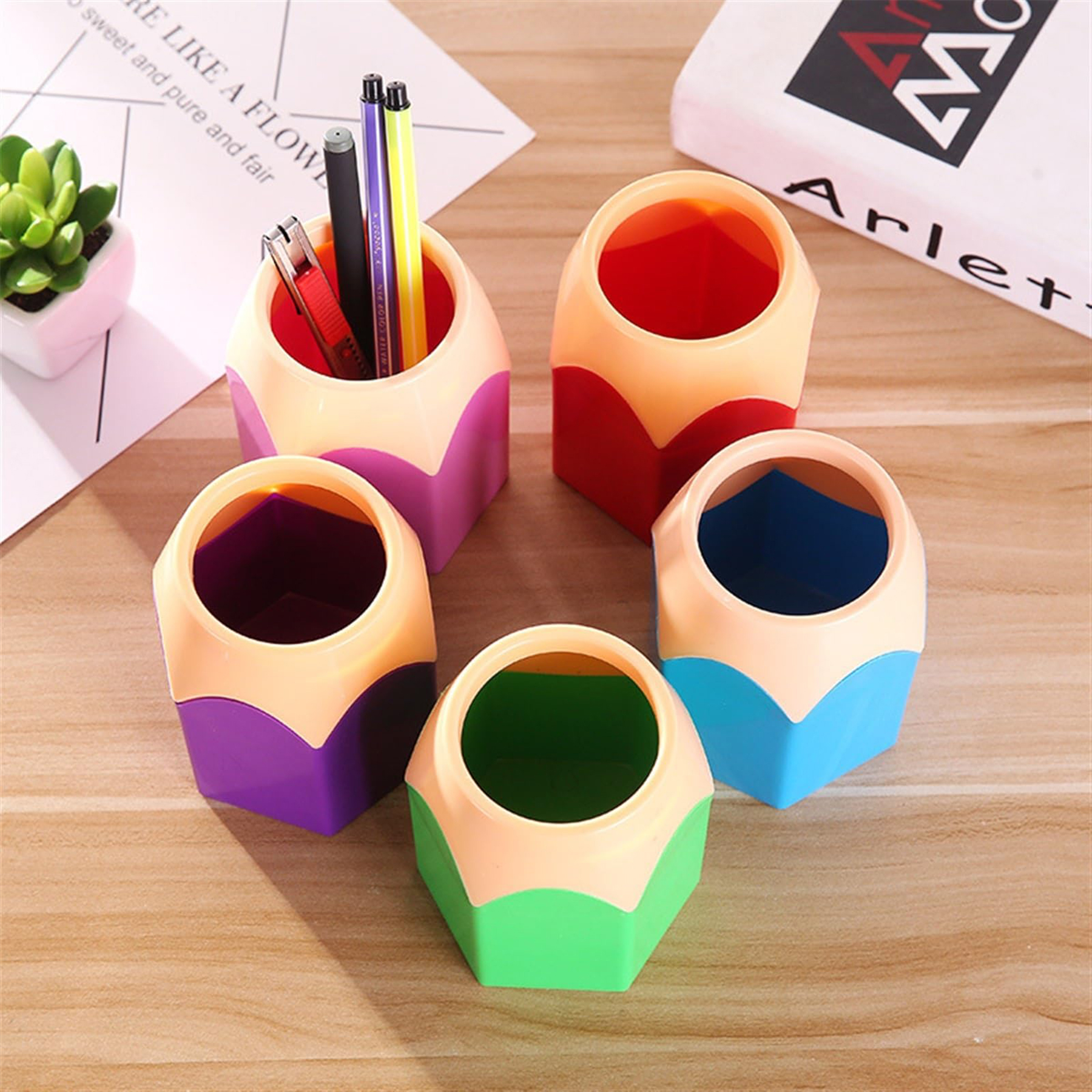 Makeup Brush Vase Pencil Pot Pen Holder 2