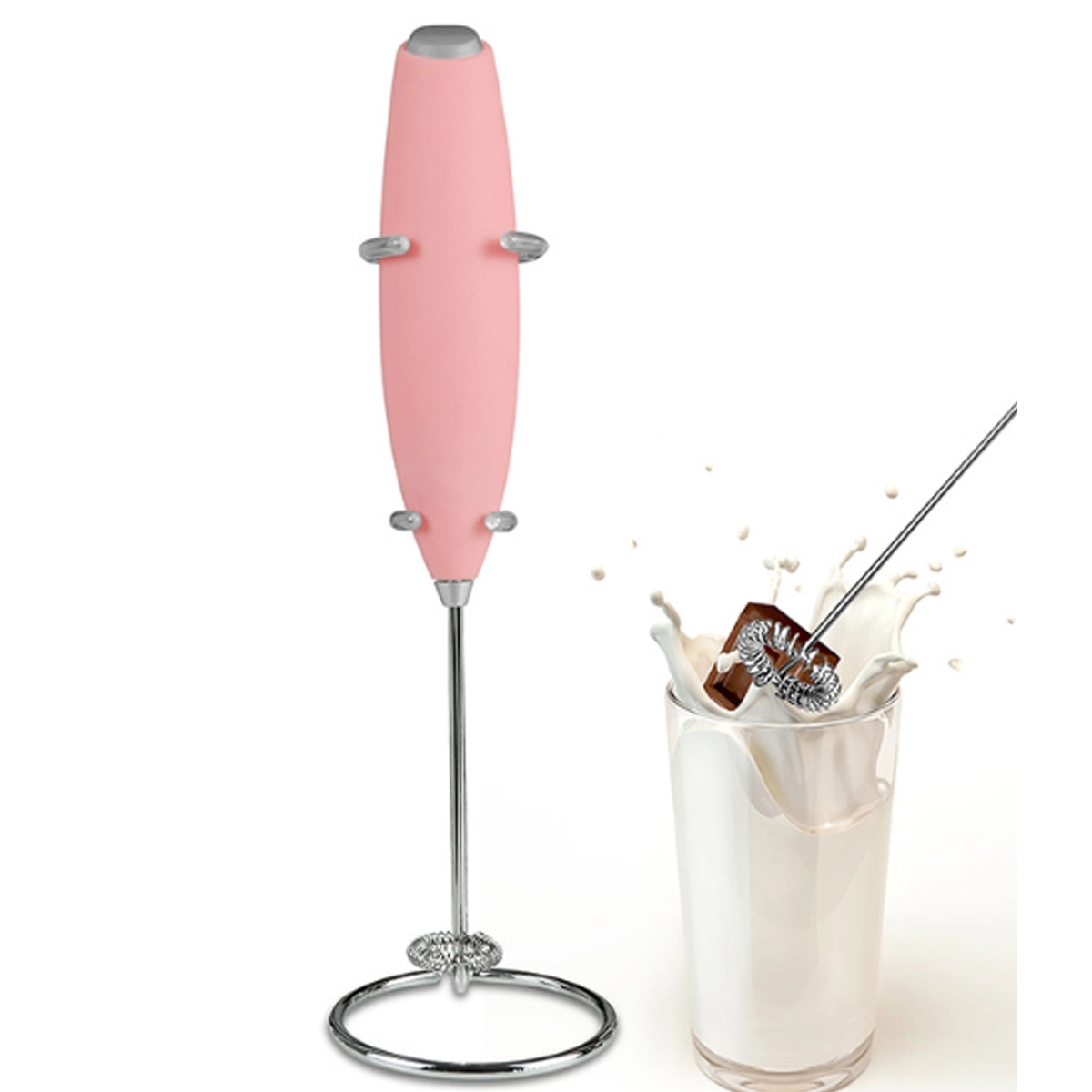 Custom Electric Powerful Milk Frother Handheld Foam Maker 7