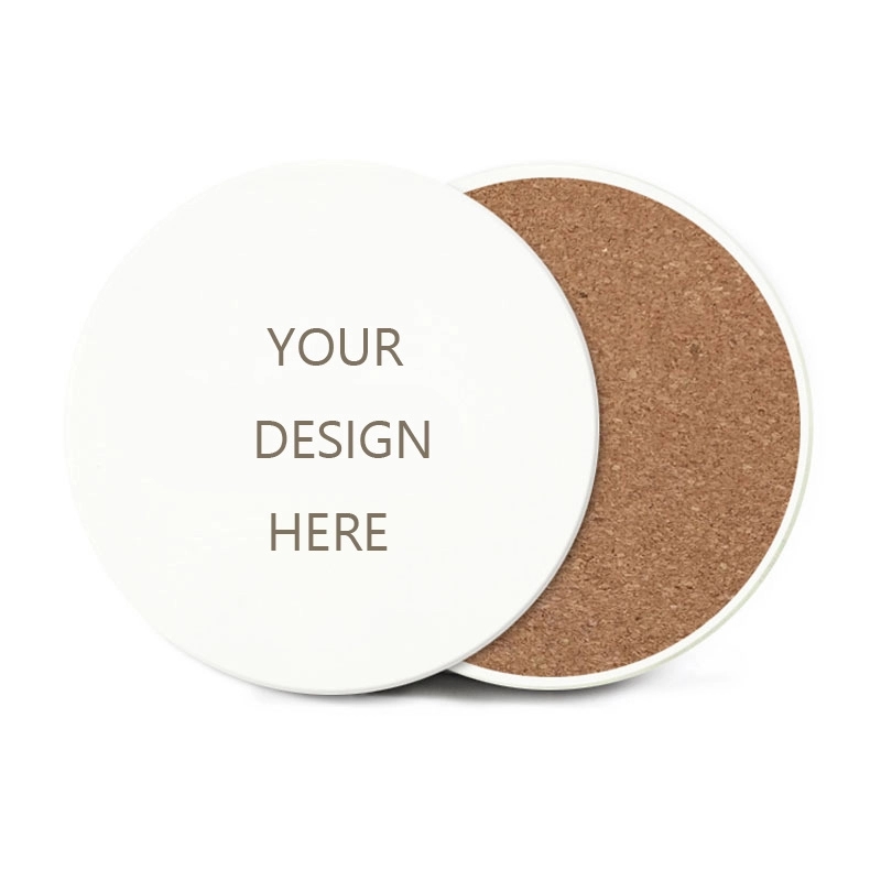 Customized Round Ceramic Coaster w/ Custom Imprint 2