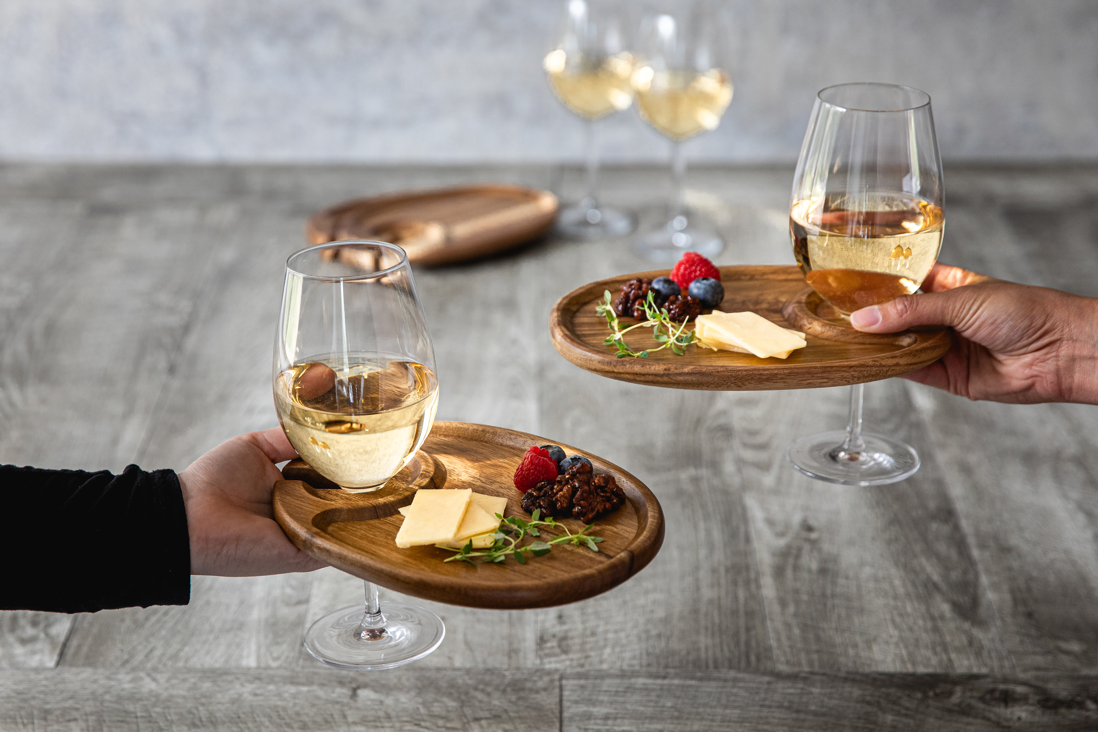 Wine Appetizer Plate Set Of 4 3