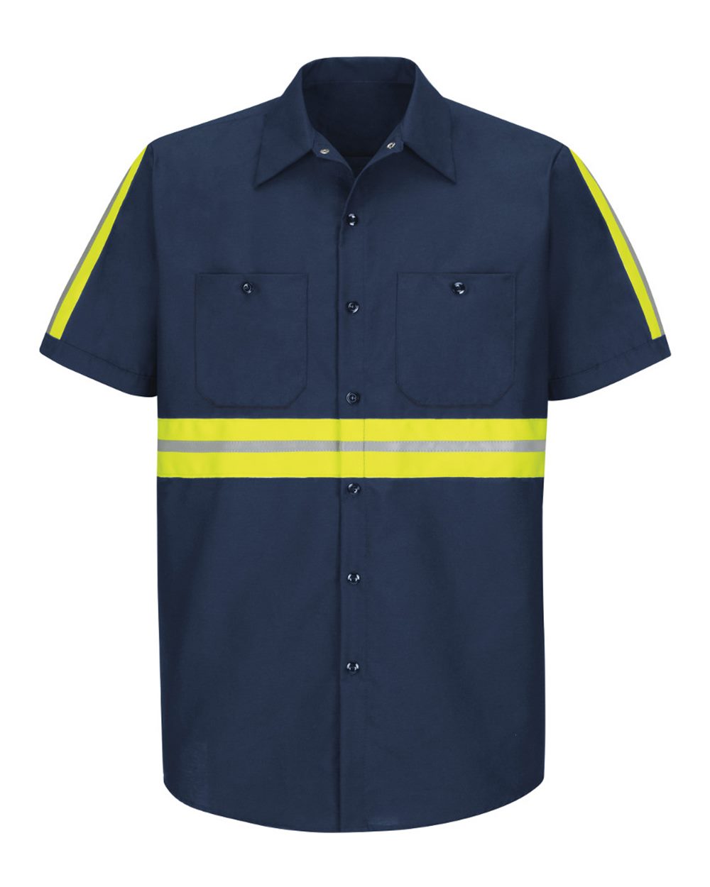Men's Enhanced Visibility Industrial Work Shirt - SP24E 6