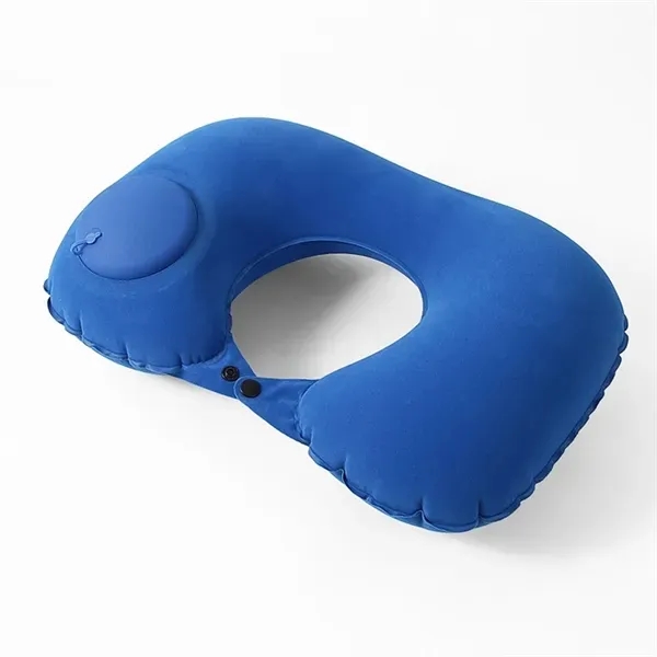 Inflatable U-Shaped Travel Neck Pillow - Easy Press Design 3