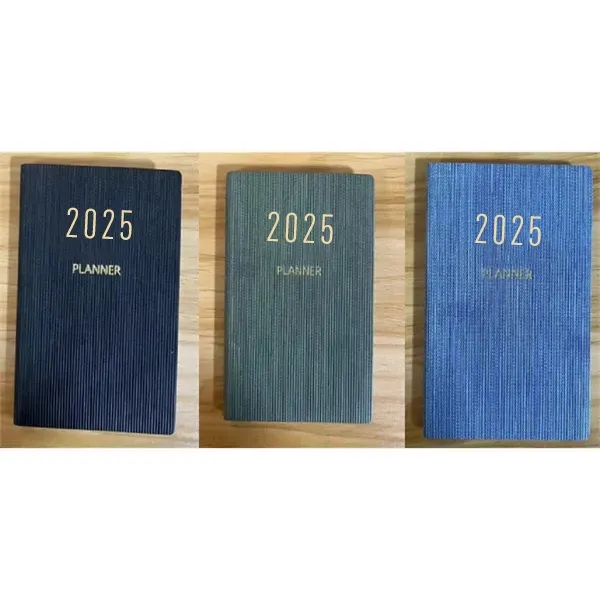 2025 A7 Faux Leather Weekly Planner Notebook 4