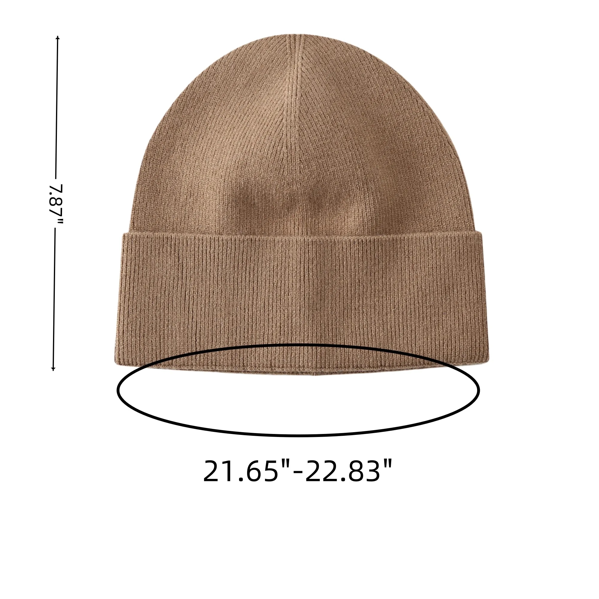 Unisex Acrylic Knitted Cuffed Beanie Warm Cap 3