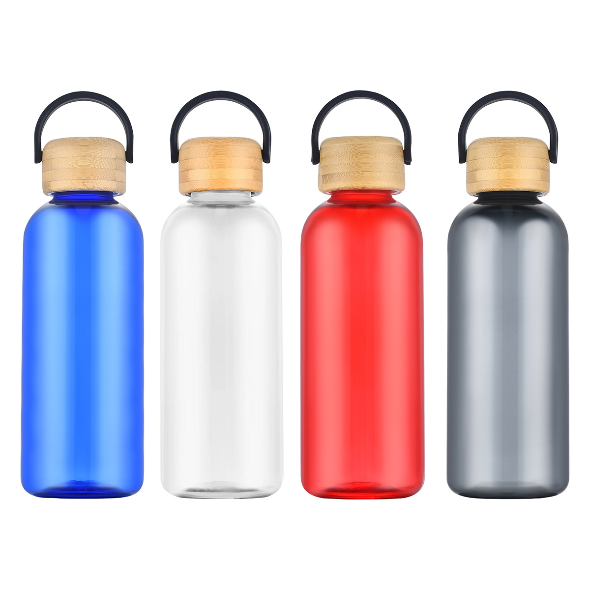 Sanzio 21 oz RPET Bottle with Bamboo Lid 4