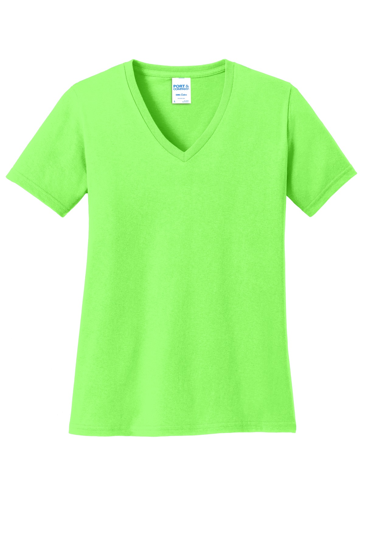 Port & Co Women's Core Cotton V-Neck Tee. LPC54V 45