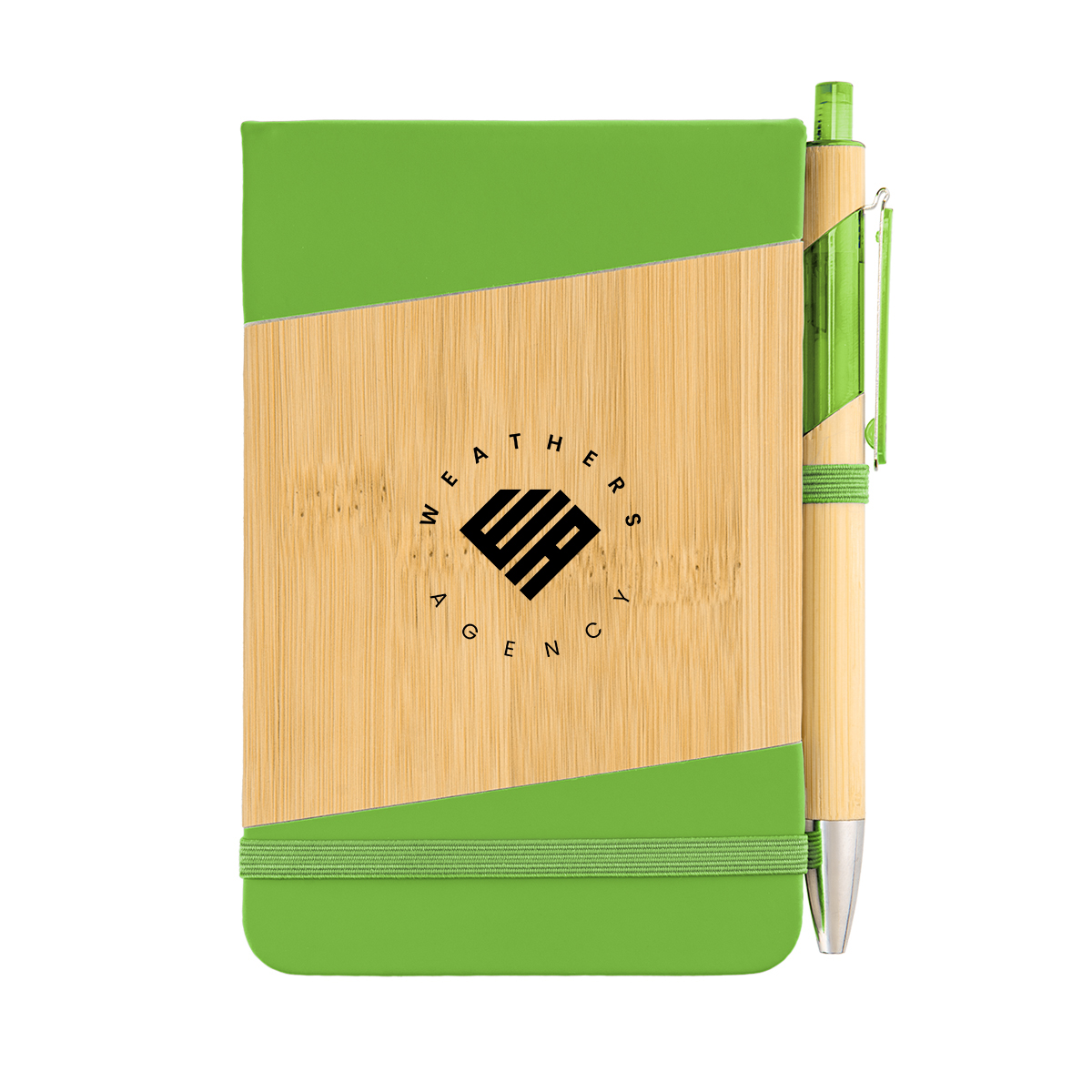Bamboo Look Jotter & Pen 37