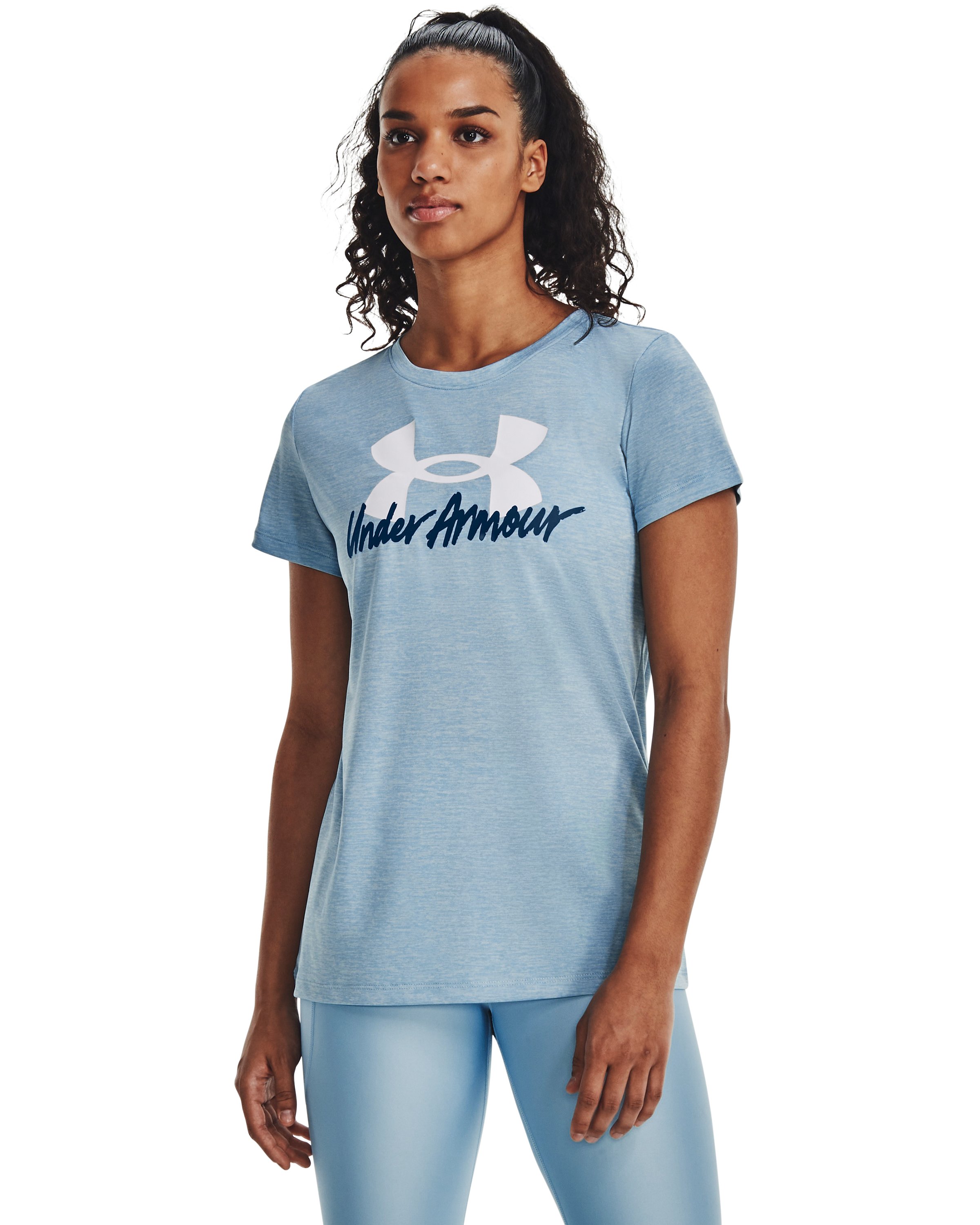 UA Tech Twist Graphic Women's Short Sleeve 3