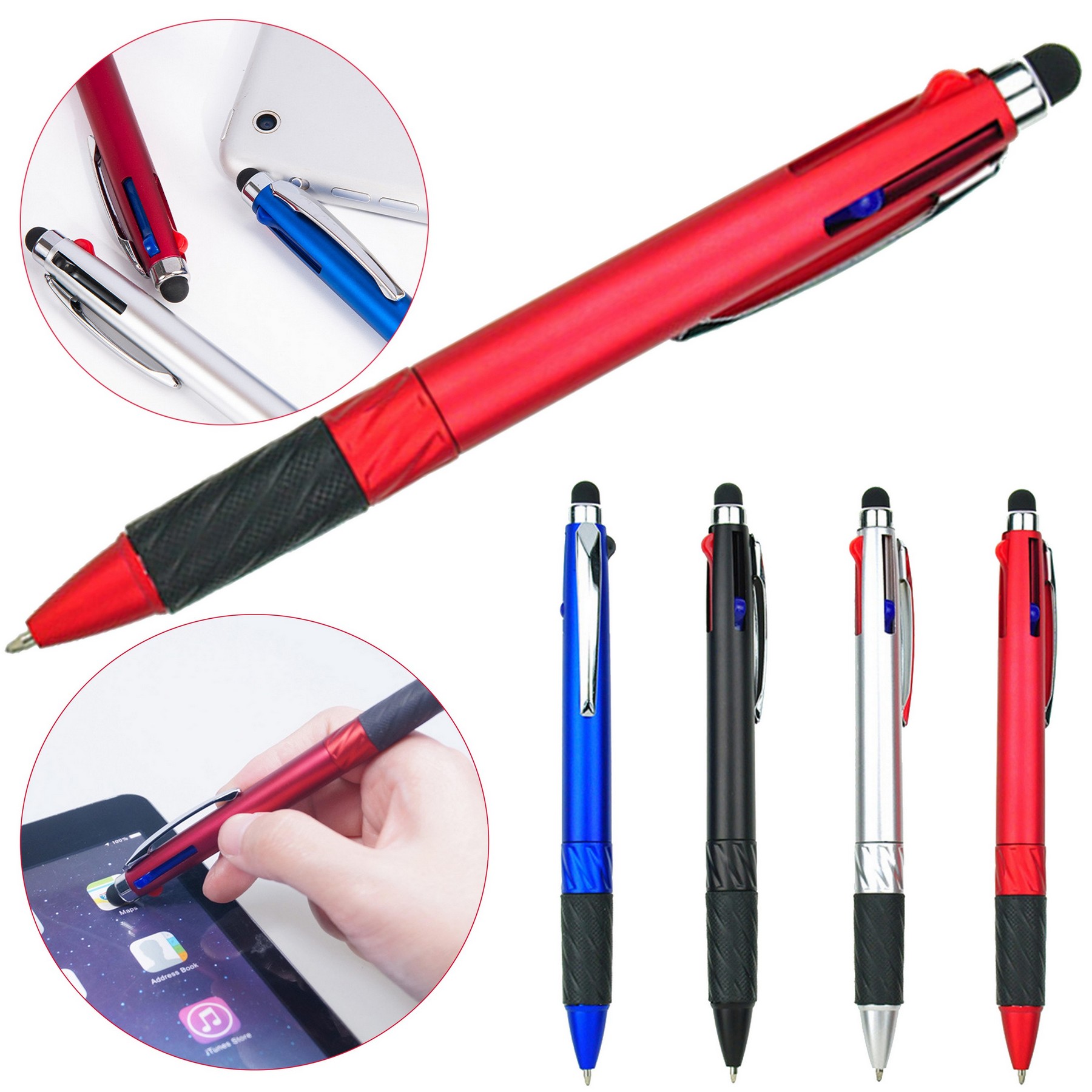 Spray Paint Three-Color Ballpoint Stylus Pen 3