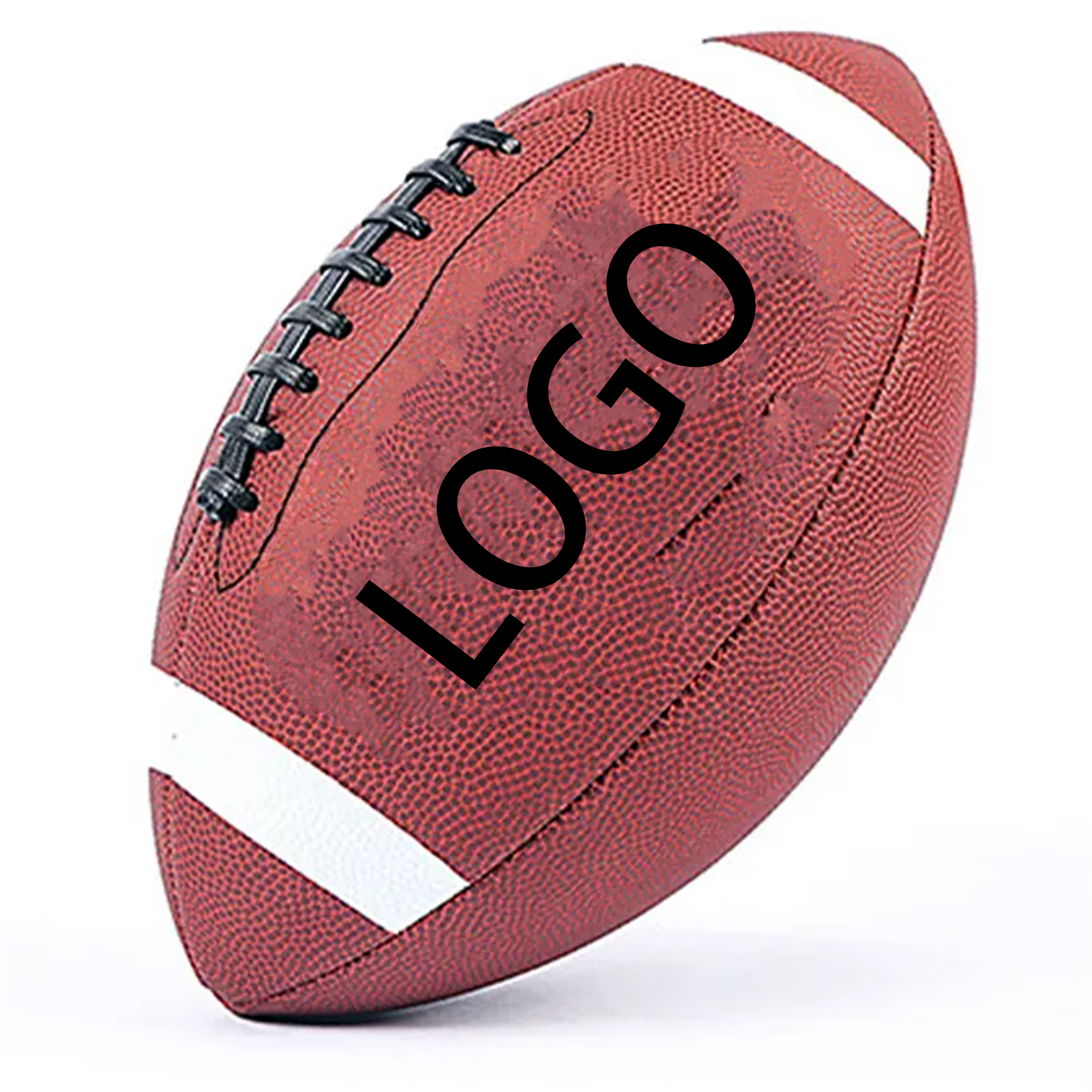 Adult Size PU Leather Football with Logo 3