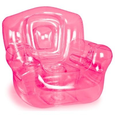 Inflatable Blown-Up Chair, Pink - No Imprint 1