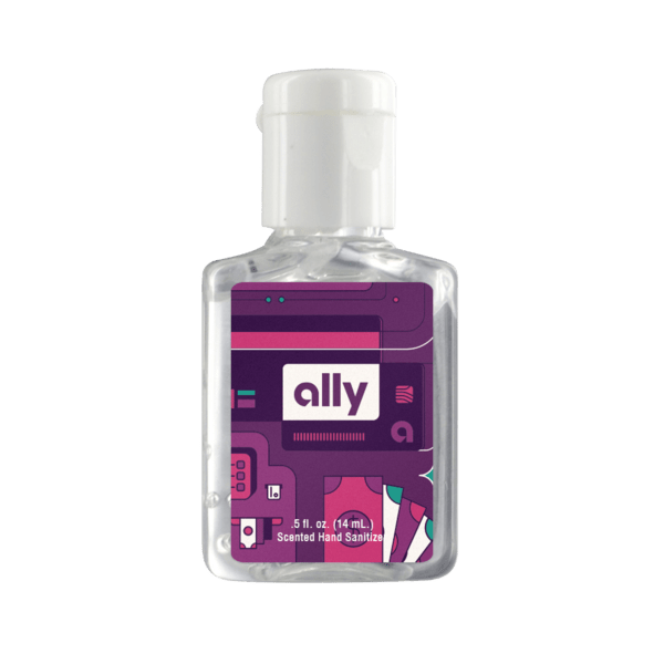 0.5 oz. Clear Sanitizer in Clear Bottle 13