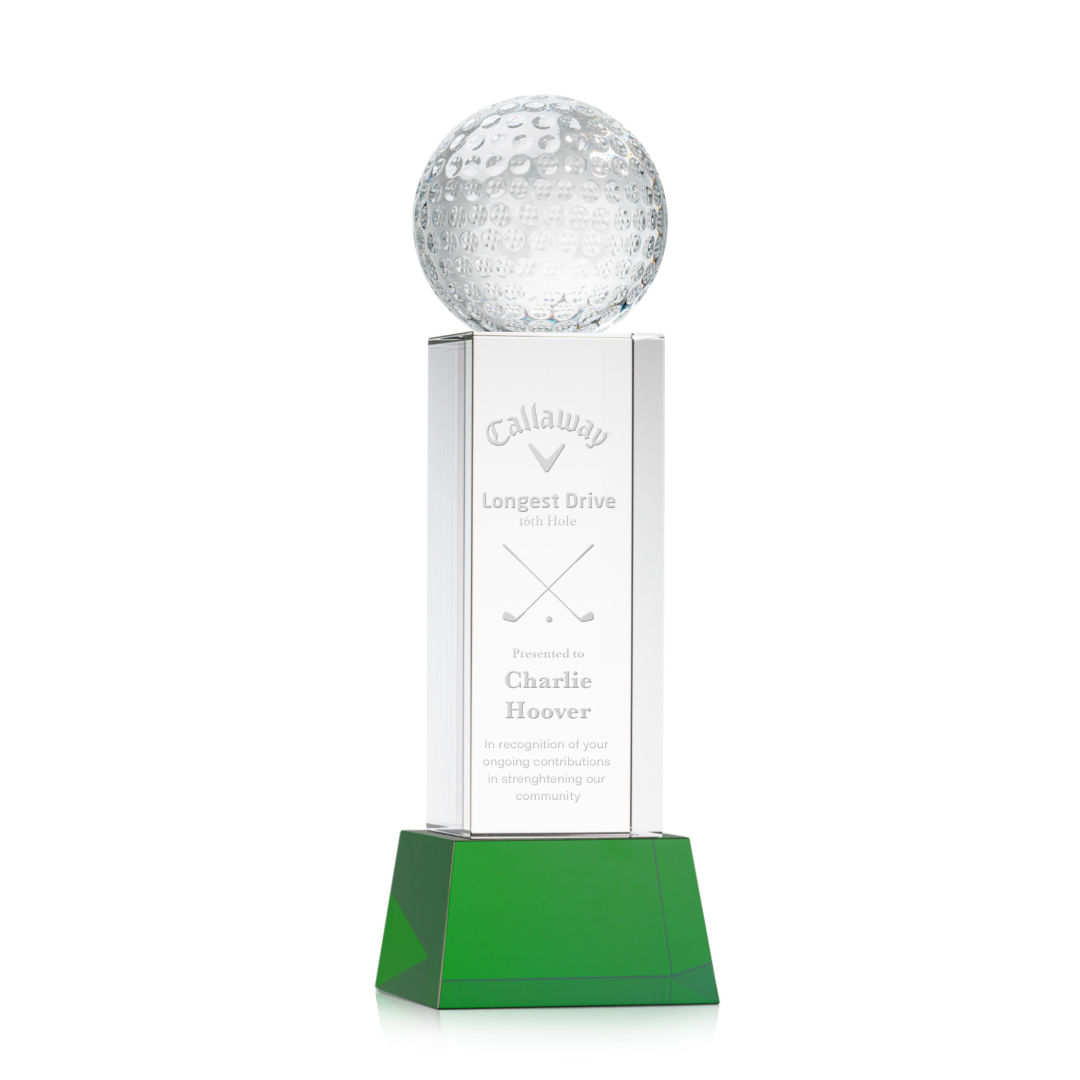 Golf Ball Award on Belcroft Base - Green 6