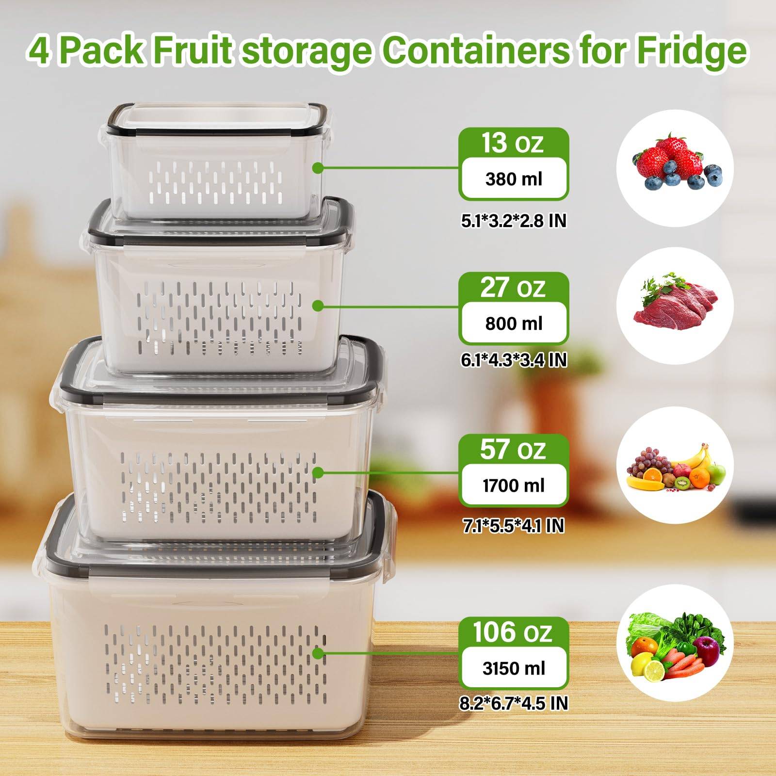 Portable Double-Layer Picnic Basket with Drain—Fridge Safe 1