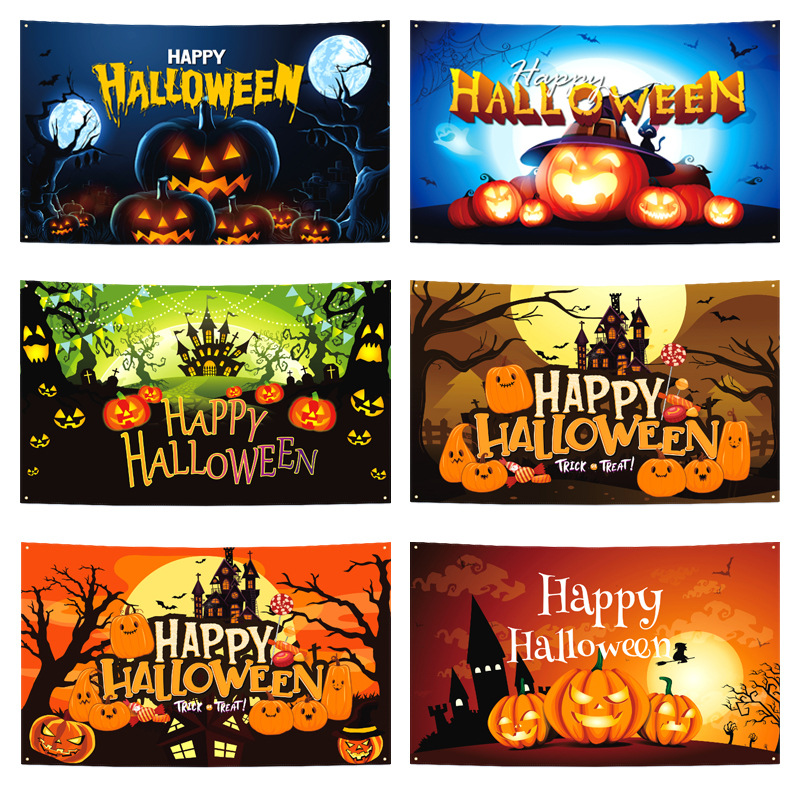 Personalized Jumbo Halloween Sign – 3.6'x6' Custom Name Trick-or-Treat Banner 1