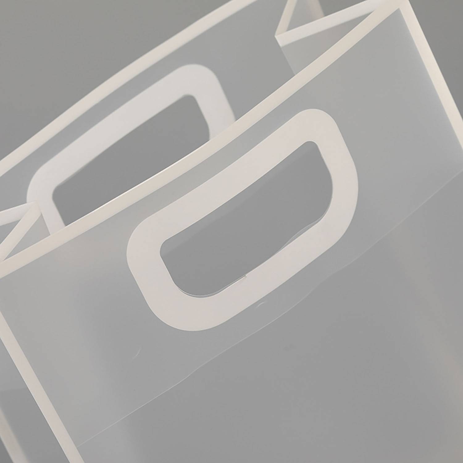 Pvc customized transparent handbag shopping bag 3