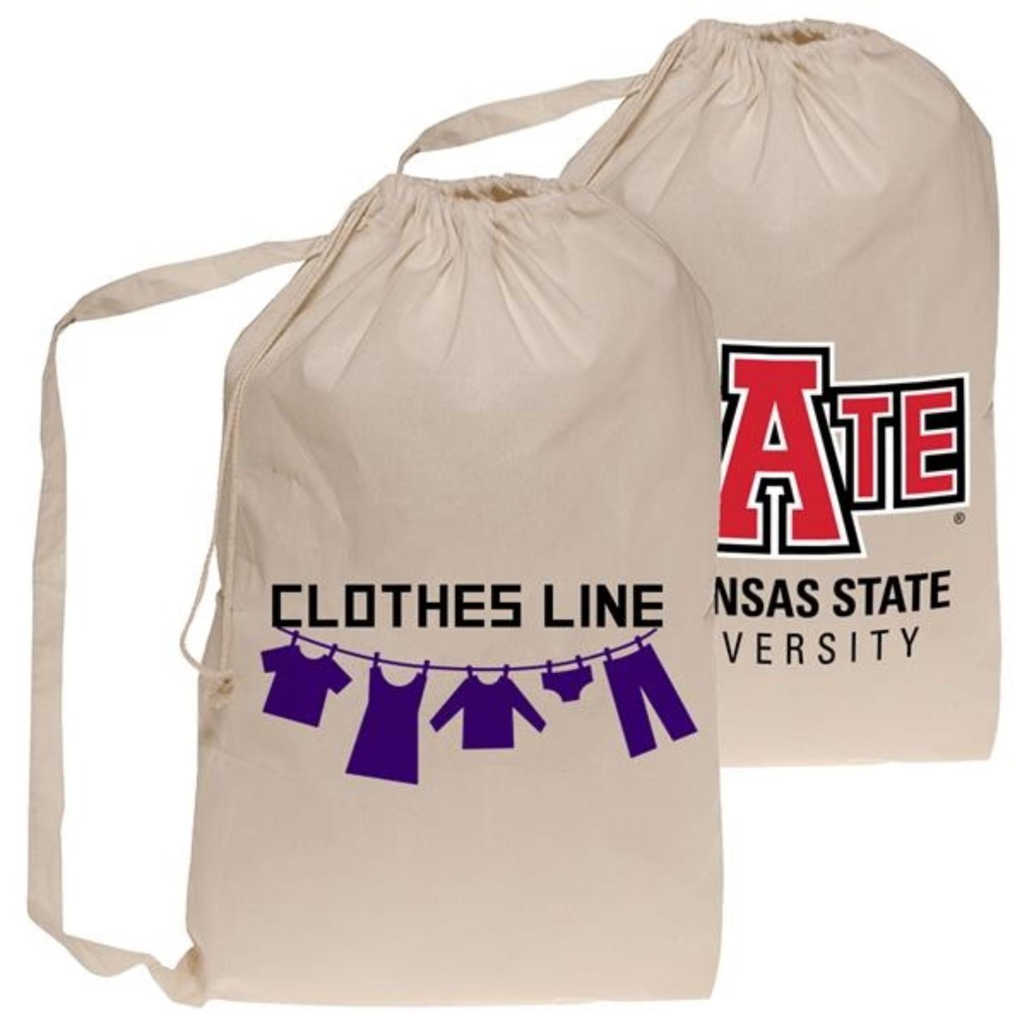 Natural Cotton Laundry Bag 20" X 28" 3