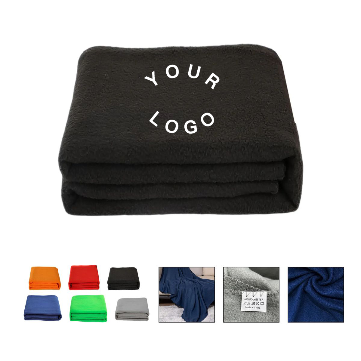 Durable Polar Fleece Blanket for Office and Car 2
