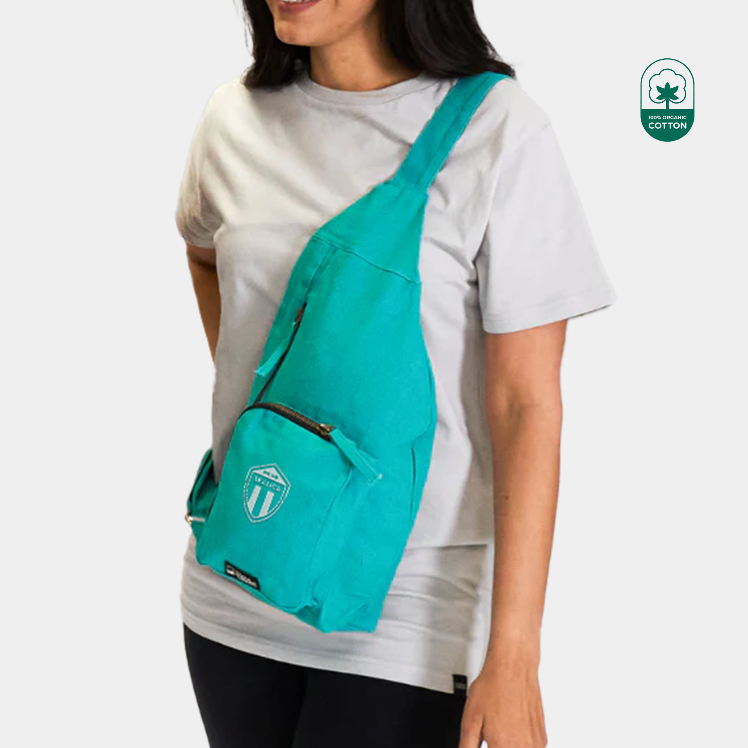 TERRA THREAD® - Gaia Sling bag Sustainable GOTS & Fair Trade Certified 4