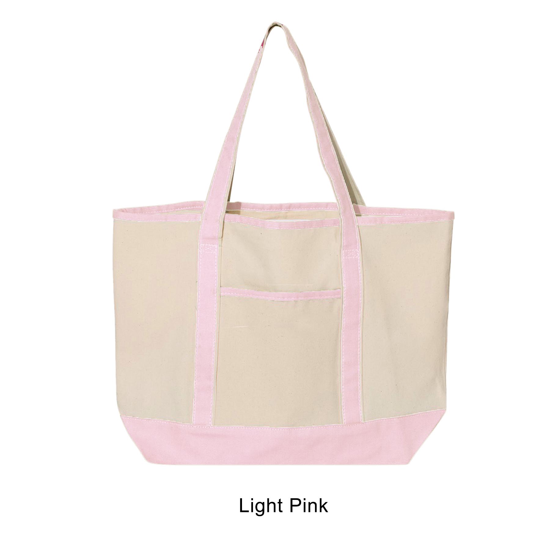 12 oz. Large Heavy Canvas Deluxe Pocket Tote Bag_R115BT 7