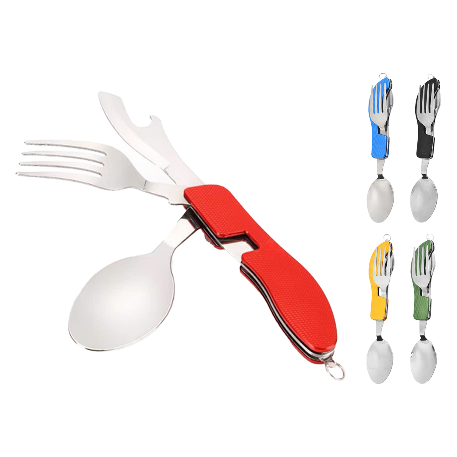 4-in-1 Camping Stainless Steel Foldable Utensil 4
