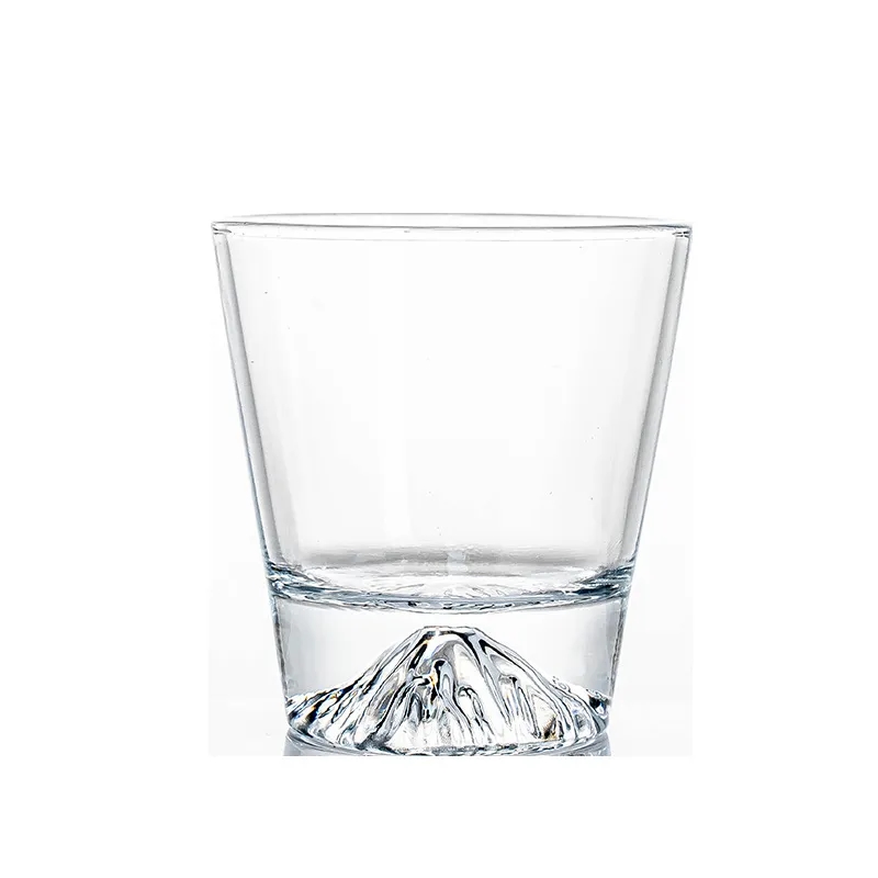 Colored snow mountain glass cup 2