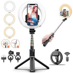 Led Ring Light With BT Remote& Phone Holder 4