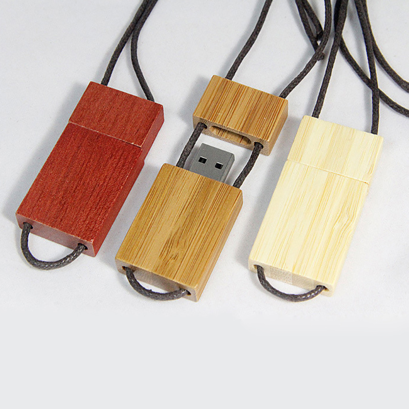 Wooden USB Flash Drive with Strap 3