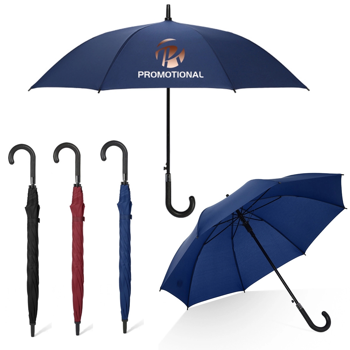 Custom Automatic Open Windproof Golf Umbrella Gift 7